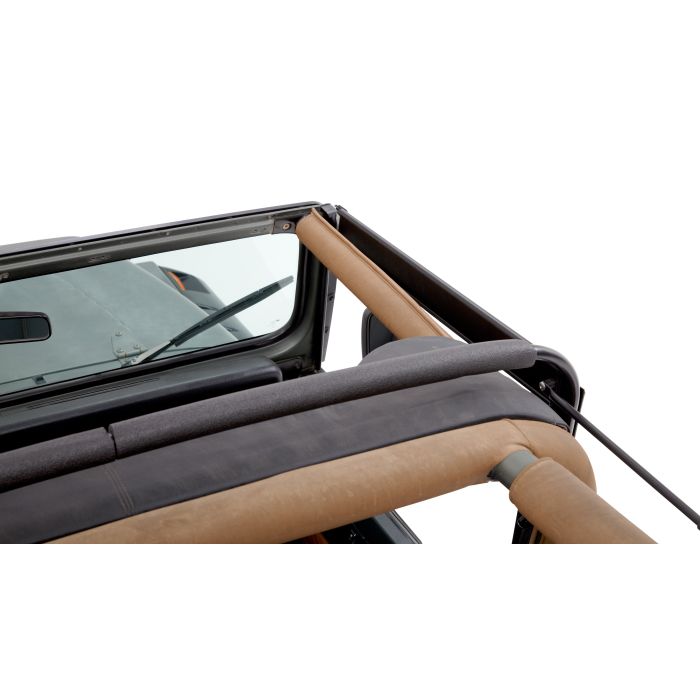 Bestop  Complete Soft Top and Hardware with Upper Doors and Tinted Windows for 87-95 Jeep Wrangler YJ