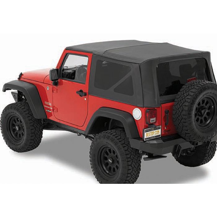 Bestop 54722-35 Supertop NX Soft Top with Tinted Windows without Doors for 07-18 Jeep Wrangler JK 2 Door