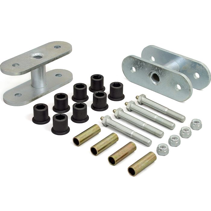 Daystar KJ61002BK Greasable 1-1/2" Lift Shackle Pair for 46-75 Jeep CJ