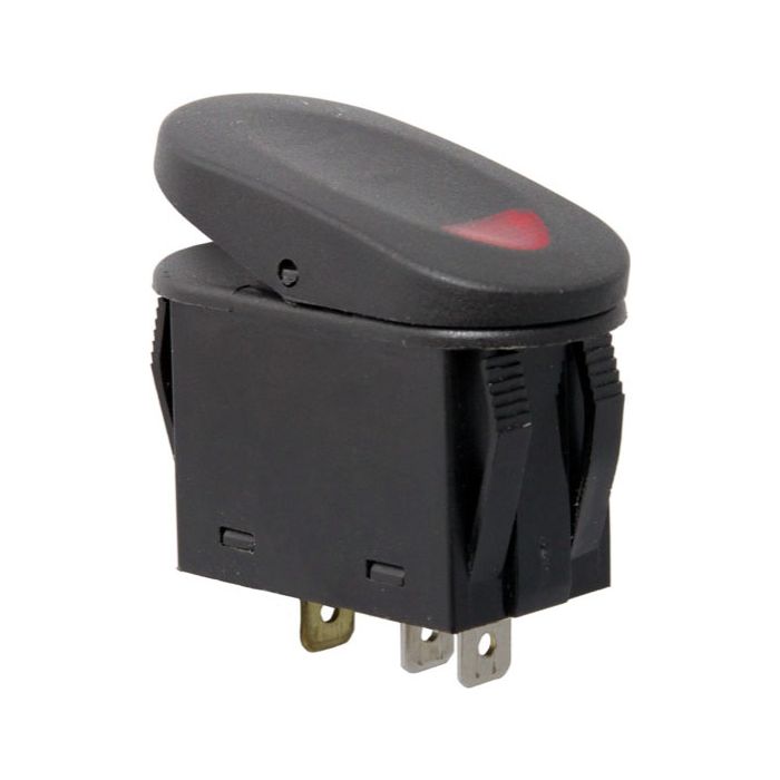 RR 2 POSITION ROCKER SWITCH BLK/RED