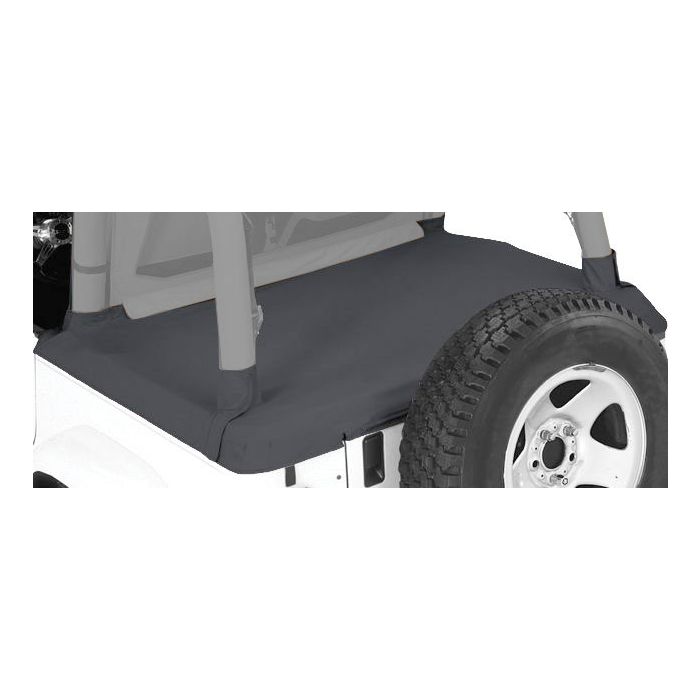 Rampage Products  Tonneau Cover for 92-95 Jeep Wrangler YJ with Factory Soft Top and ½ Steel Doors