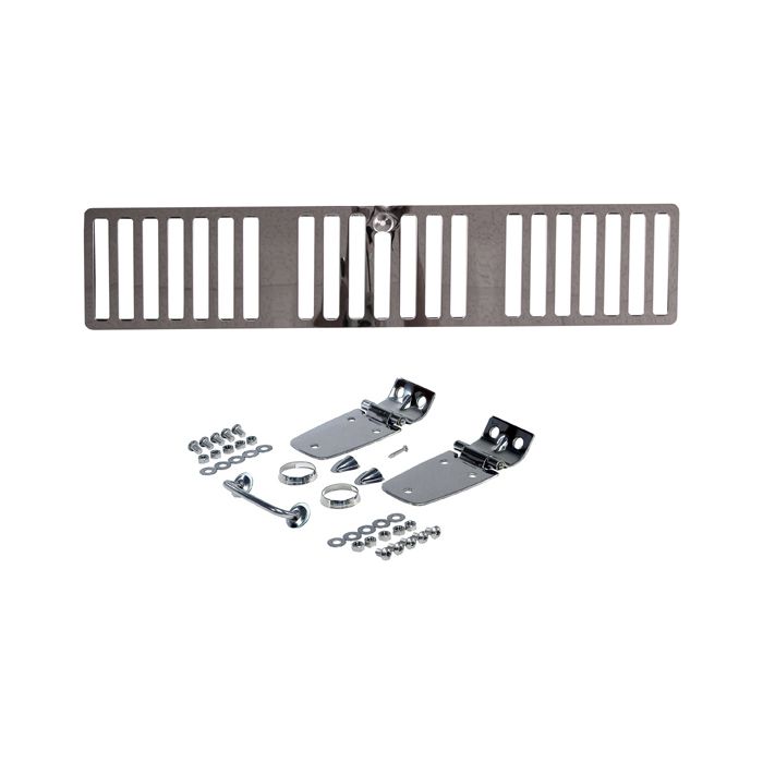 Crown Automotive RT34058 Stainless Steel Hood Set for 1997 Jeep Wrangler TJ