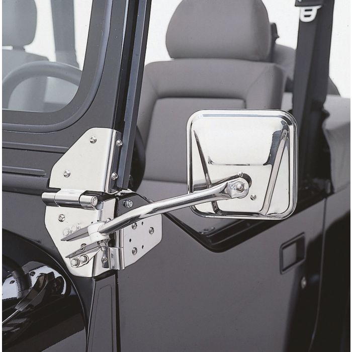 RAMPAGE SIDE MIRRORS 55-86 CJ STAINLESS