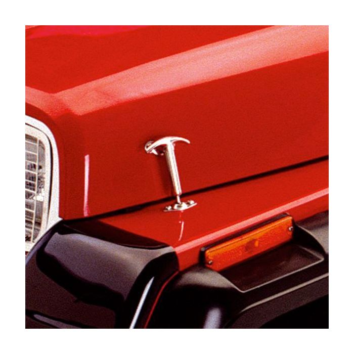 RAMPAGE HOOD CATCH KIT 42-95 JEEP BLK