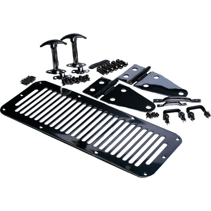 RAMPAGE HOOD SET 78-95 CJ/YJ STAINLESS