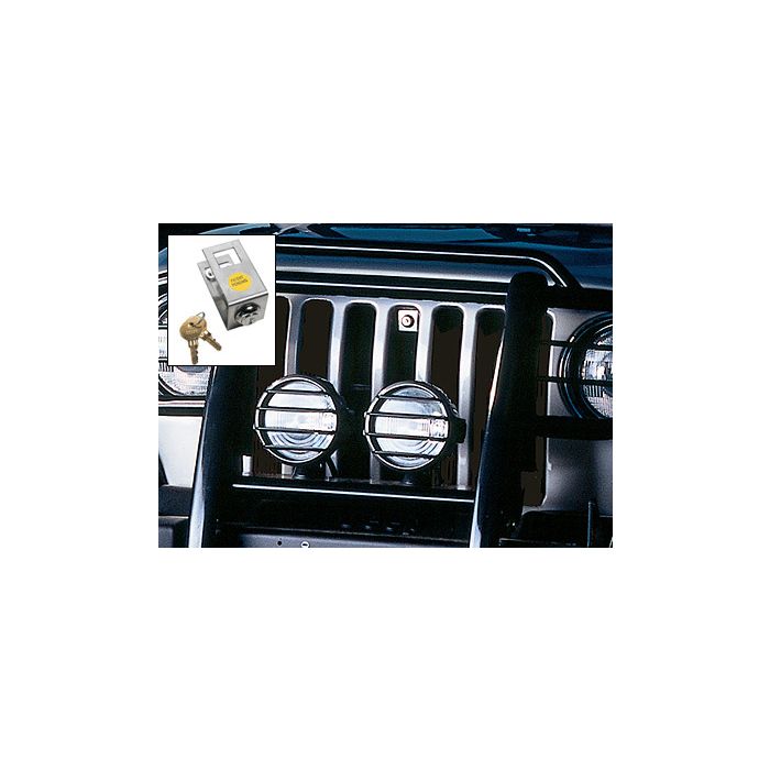 Midwest Specialties HL-4 Hood Lock Kit for 97-06 Jeep Wrangler TJ & Unlimited with Forward Latch Pull