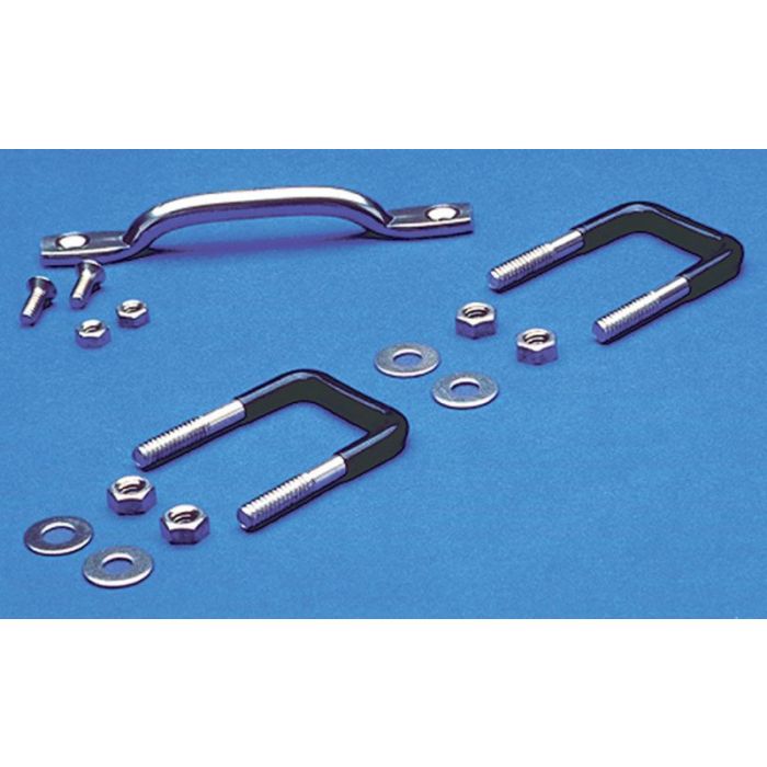 Smittybilt 7411 Stainless Steel Windshield Tie Down Kit for 55-95 Jeep CJ & Wrangler YJ