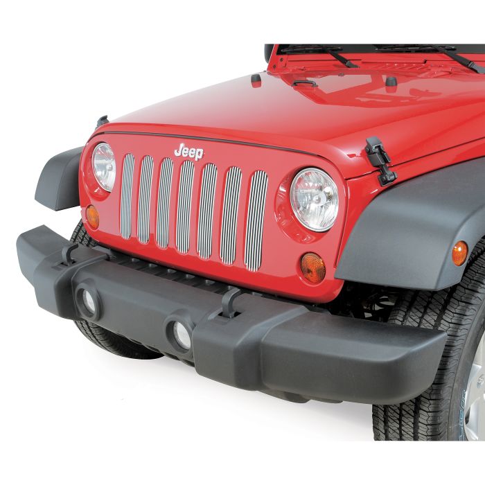 Jeep JK 7 Piece Grille Inserts | Polished