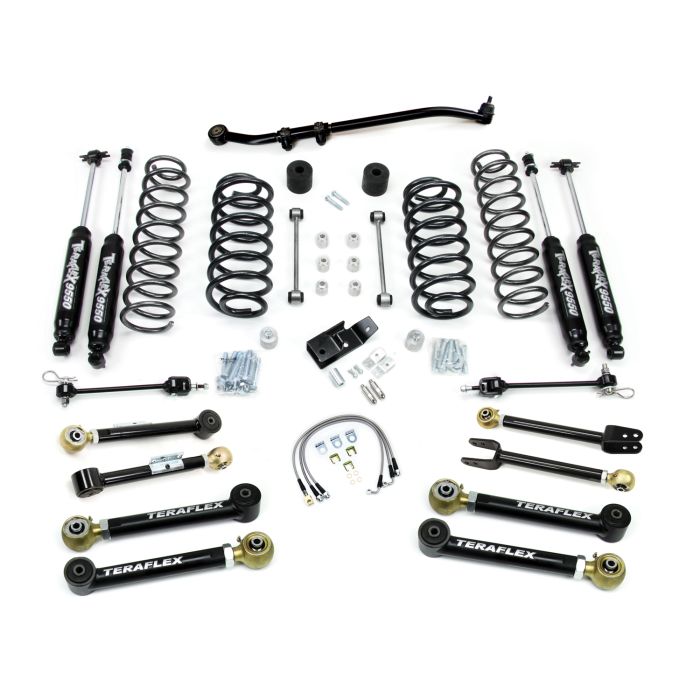 TERAFLEX 4IN PREM KIT W/SHOCKS TJ