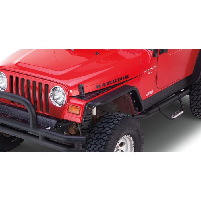DIA PLATE FR FENDER TOP 98-06 TJ BLACK