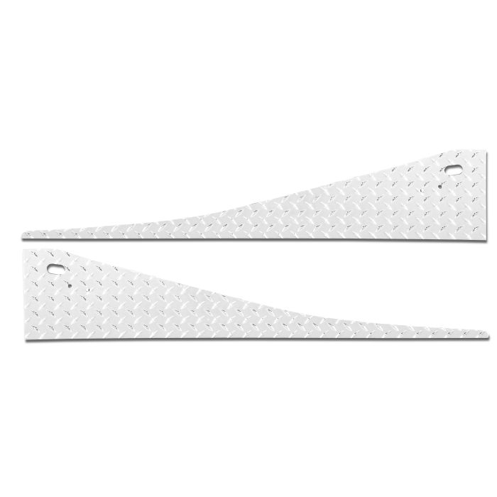 DIA PLATE FR FENDER TOP COVERS YJ-BLACK