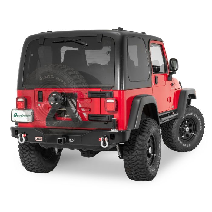 ARB  Rear Modular Bumper & Swing Away Wheel Carrier in Black for 97-06 Jeep Wrangler TJ