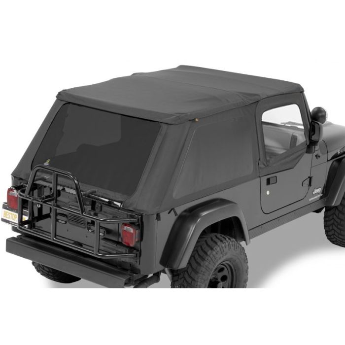 Bestop  Trektop NX Soft Top with Upper Doors in Black Diamond for 04-06 Jeep Wrangler Unlimited