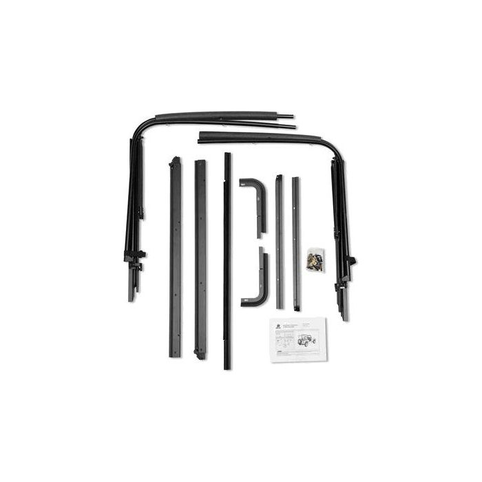 Bestop  Complete Soft Top and Hardware with Upper Door Sliders and Tinted Windows for 87-95 Jeep Wrangler YJ