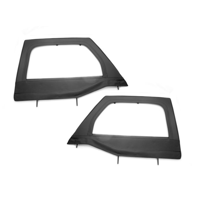 Rugged Ridge 13711.15 Front Soft Upper Doors in Black for 07-18 Jeep Wrangler JK w/ Rugged Ridge Lower Half Doors