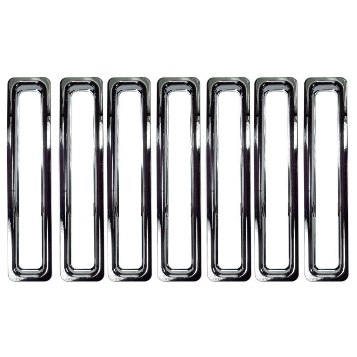 Rampage Products 7511 Chrome Grille Inserts for 97-06 Jeep Wrangler TJ