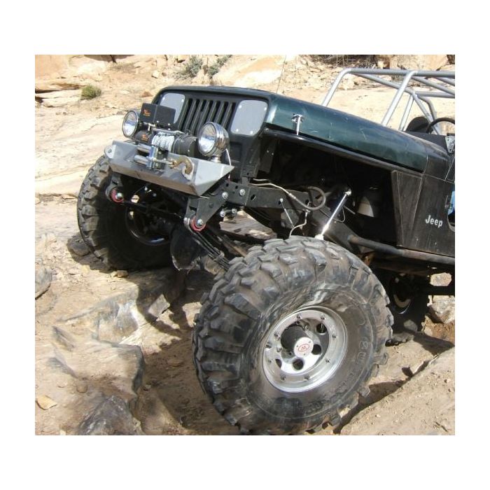 Mountain Off-Road  Stubby Shackle Reversal Kit with Bolt On Shackle Mount for 87-95 Jeep Wrangler YJ