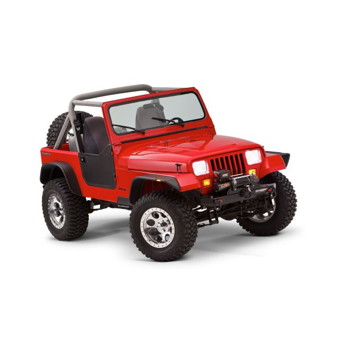 Bushwacker  Flat Style Fender Flares for 87-95 Jeep Wrangler YJ