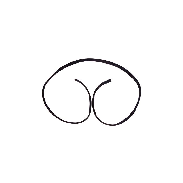 OMIX 12301.01 Glass Rubber Seal for 41-49 Jeep CJ2A, MB, & M38