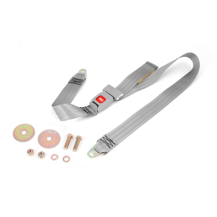60IN LAP STYLE SEAT BELT UNIVERSAL GRAY