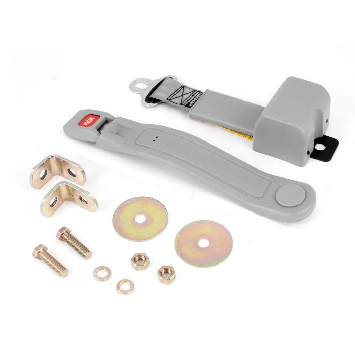 RETRACTABLE LAP SEAT BELT UNIVERS GRAY