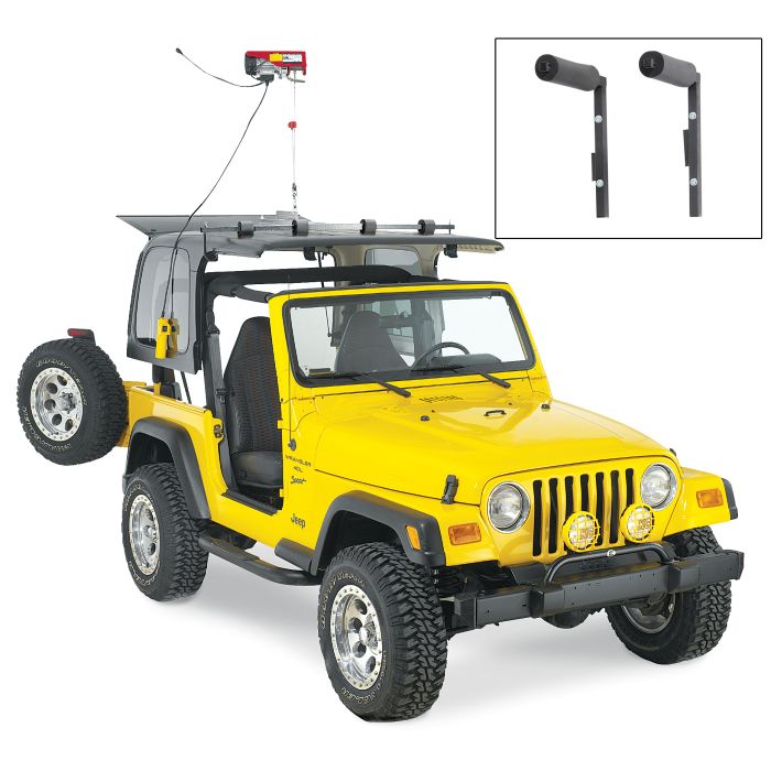 Lange Originals  Power Hoist-a-Top & Door Hanger Combo for 76-06 Jeep CJ-7, Wrangler YJ & TJ with One Piece Hardtop