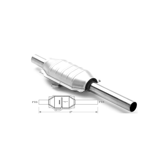 Magnaflow 23222 49 State Direct Fit Catalytic Converter for 81-86 Jeep CJ-7 with 2.5L/4.2L