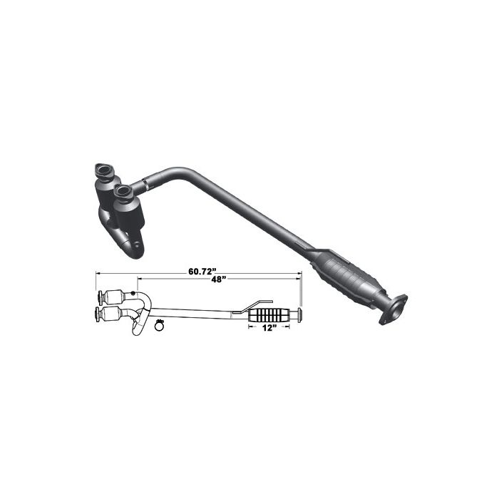 Magnaflow 49690 OE Grade Catalytic Converters for 04-06 Jeep Wrangler TJ & Unlimited with 4.0L