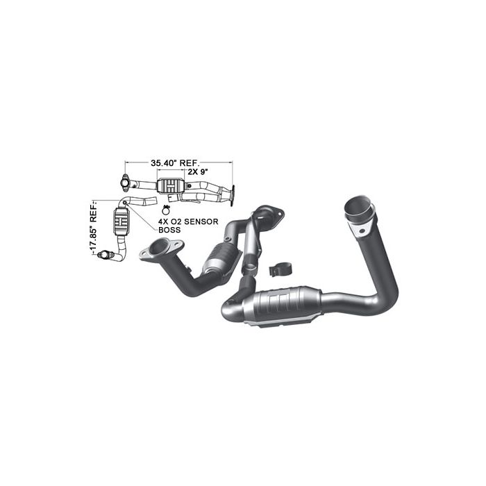 Magnaflow 49444 OE Grade Front Y Pipe for 07-08 Jeep Grand Cherokee WK 3.7L