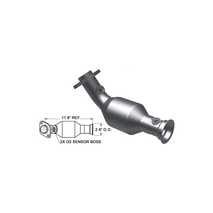 Magnaflow 49492 OE Grade Front Driver Side Catalytic Converter for 02-03 Jeep Liberty KJ with 3.7L