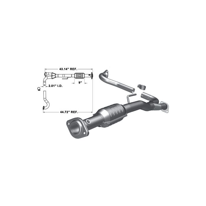 Magnaflow 93236 49 State Direct Fit Rear Catalytic Converter for 02-03 Jeep Liberty KJ with 3.7L