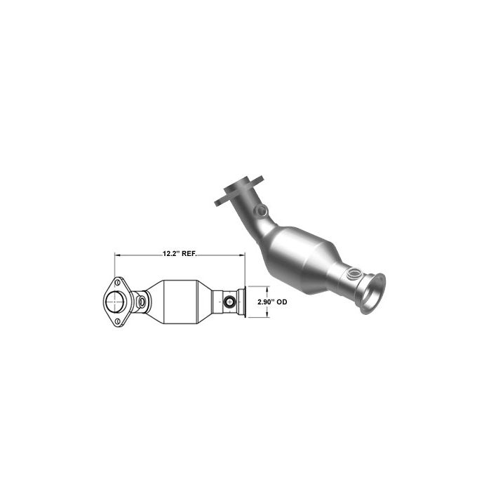 Magnaflow 93237 49 State Direct Fit Front Driver Side Catalytic Converter for 02-03 Jeep Liberty KJ with 3.7L