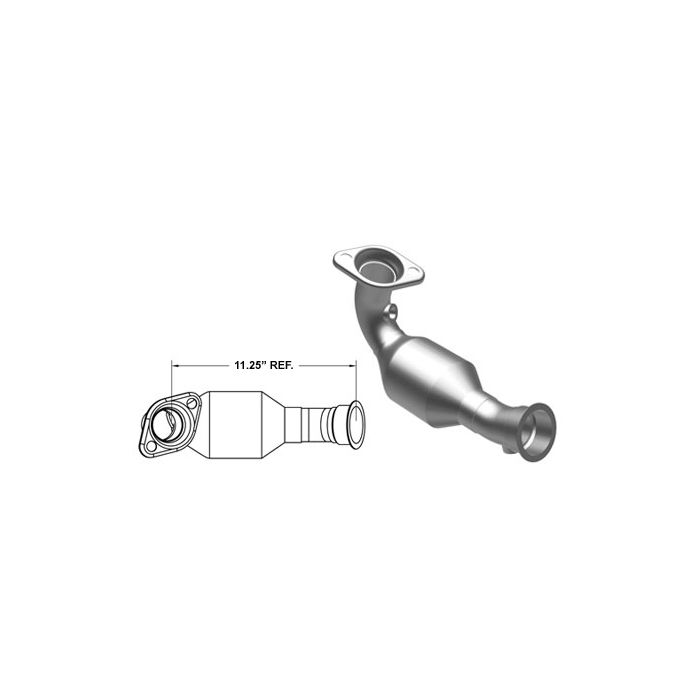 Magnaflow 93238 49 State Direct Fit Front Passenger Side Catalytic Converter for 02-03 Jeep Liberty KJ with 3.7L