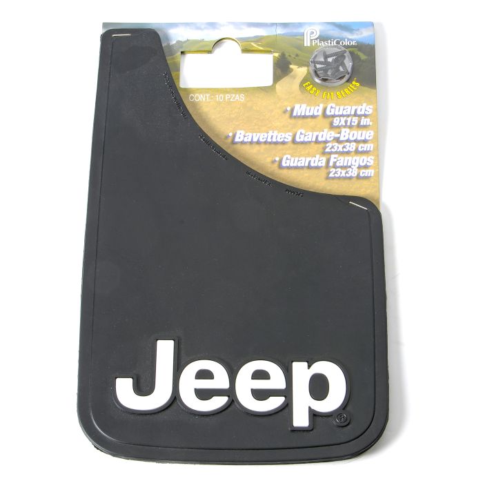 Plasticolor 000491R01 Jeep Logo Mud Guards - 9" x 15" 
