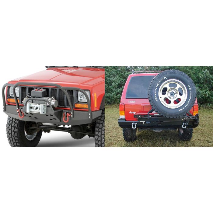 ROCKHARD FR BUMPER/RR TIRE CARRIER XJ          KIT
