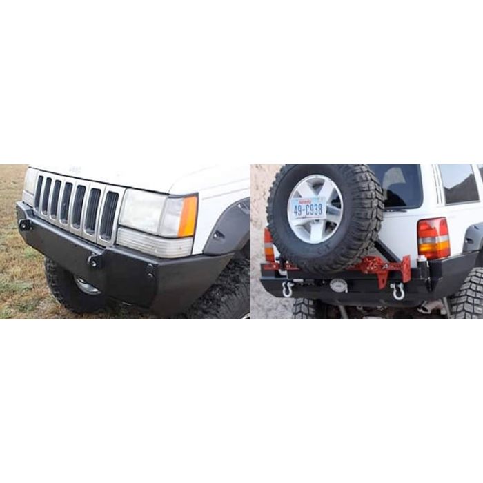 ROCKHARD FR BUMPER/RR TIRE CARRIER ZJ   COMBO