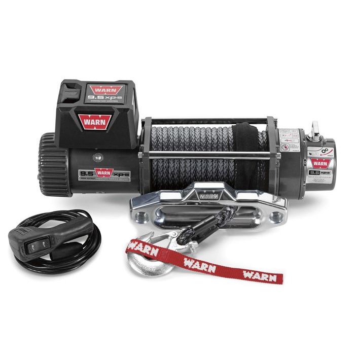 WARN 87310 9.5xp Self-Recovery Winch with 100' Spydura™ Synthetic Rope and Hawse Fairlead 
