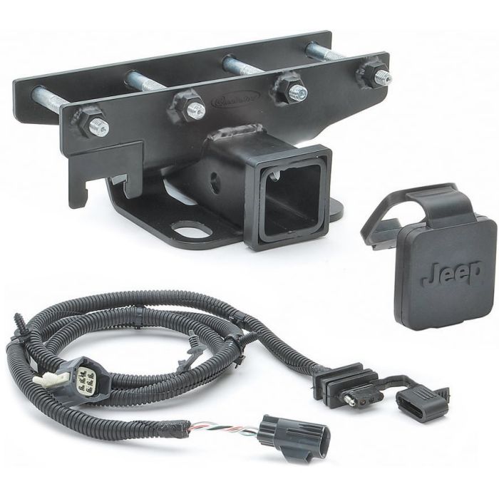 Quadratec  Premium 2" Receiver Hitch with Wiring Kit and Hitch Plug for 07-18 Jeep Wrangler JK