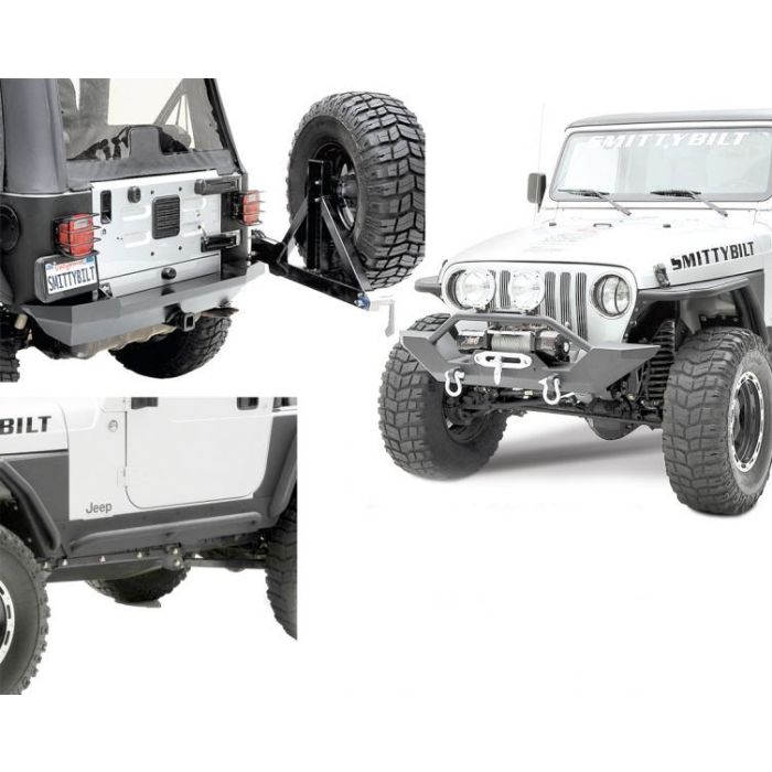 Smittybilt  XRC Front & Rear Bumper with Rock Sliders for 97-06 Jeep Wrangler TJ