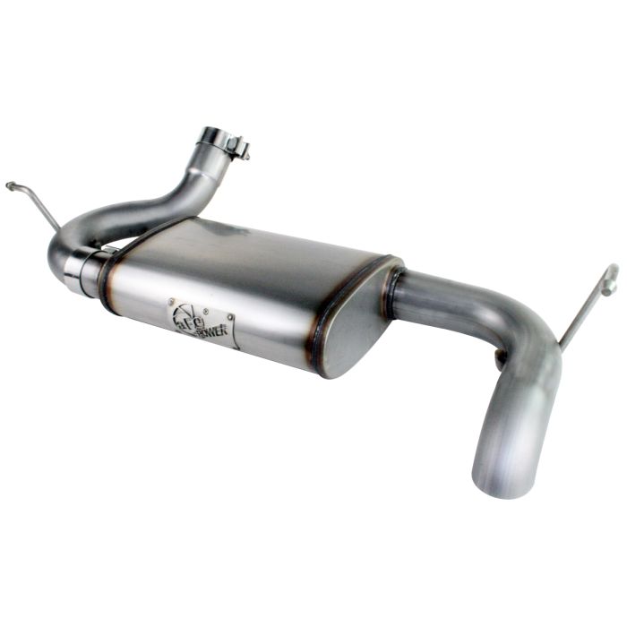 aFe Power 49-46219 Mach Force XP Hi-Tuck 2.5" Axle Back Exhaust for 07-18 Jeep Wrangler JK with 3.6/3.8L