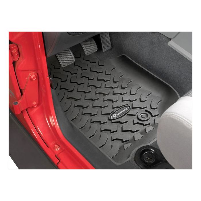 Quadratec  Ultimate All Weather Floor Liner Triple Combo with Behind the Seat Cargo Liner  for 07-18 Jeep Wrangler JK 2 Door