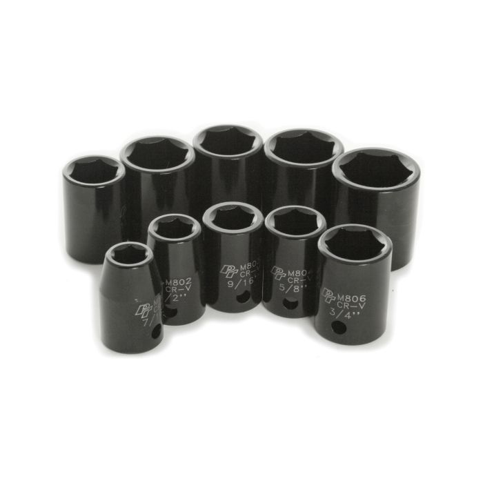 10PC 1/2 DR SAE IMPACT SOCKET SET