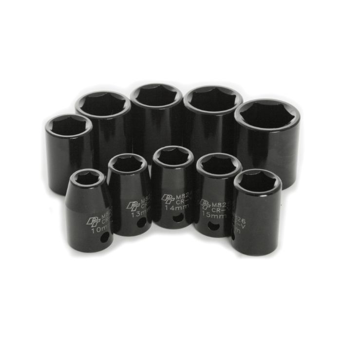 10PC 1/2 DR MET IMPACT SOCKET SET
