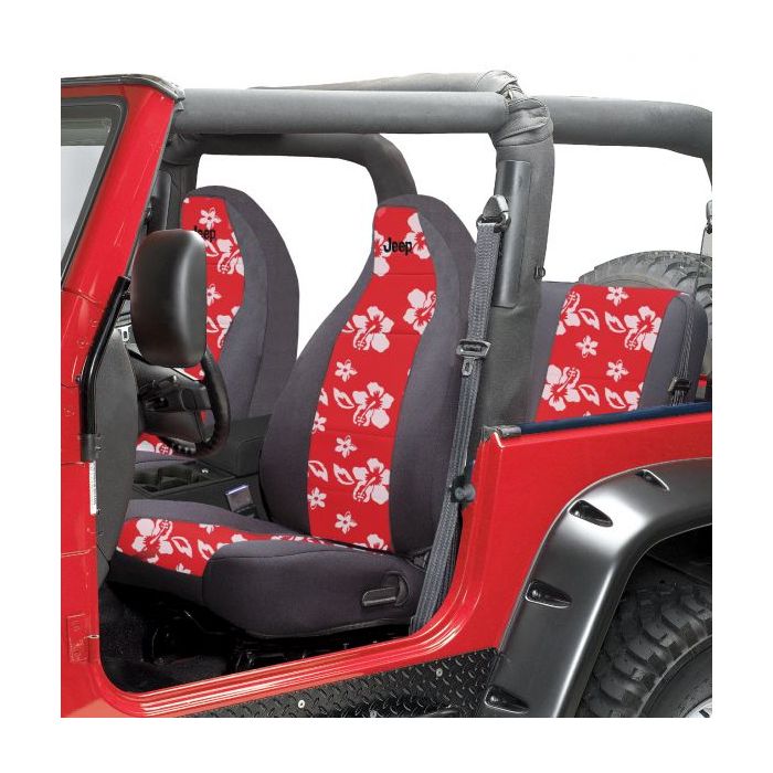 FR/RR CVRS W/LOGO 76-86 CJ-RED/HIBIS