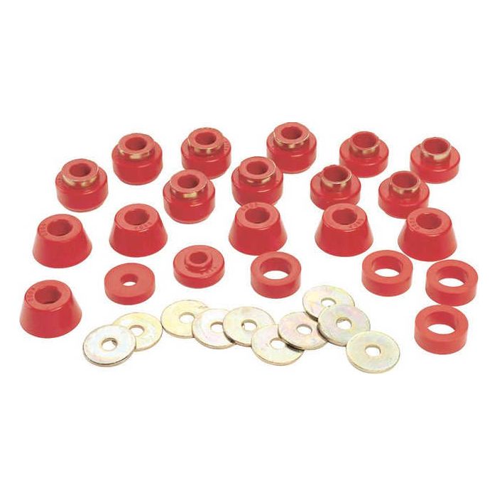 ENERGY BODY MOUNT SET 1IN JK 4DR RED