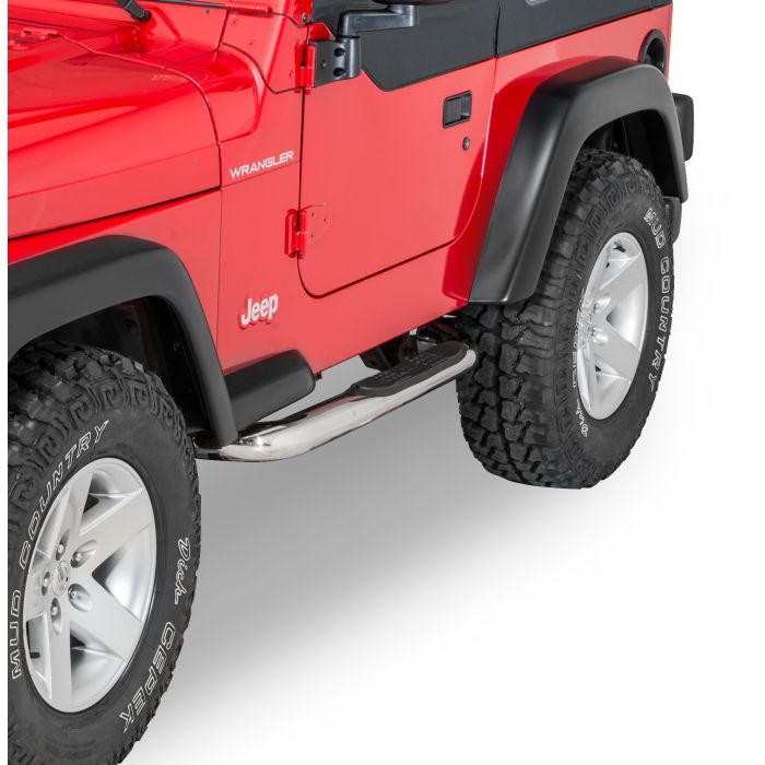 Quadratec  QR3 Front Tube Winch Mount Bumper with Rear Bumper with Hitch & Free Side Steps for 87-06 Jeep Wrangler YJ & TJ