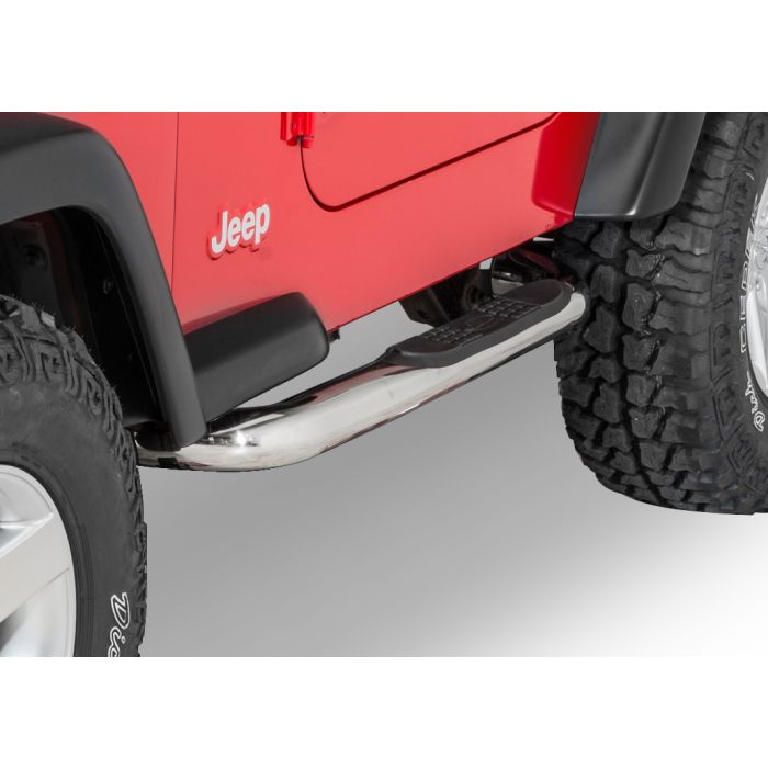 QR3 SIDE STEPS YJ/TJ STAINLESS