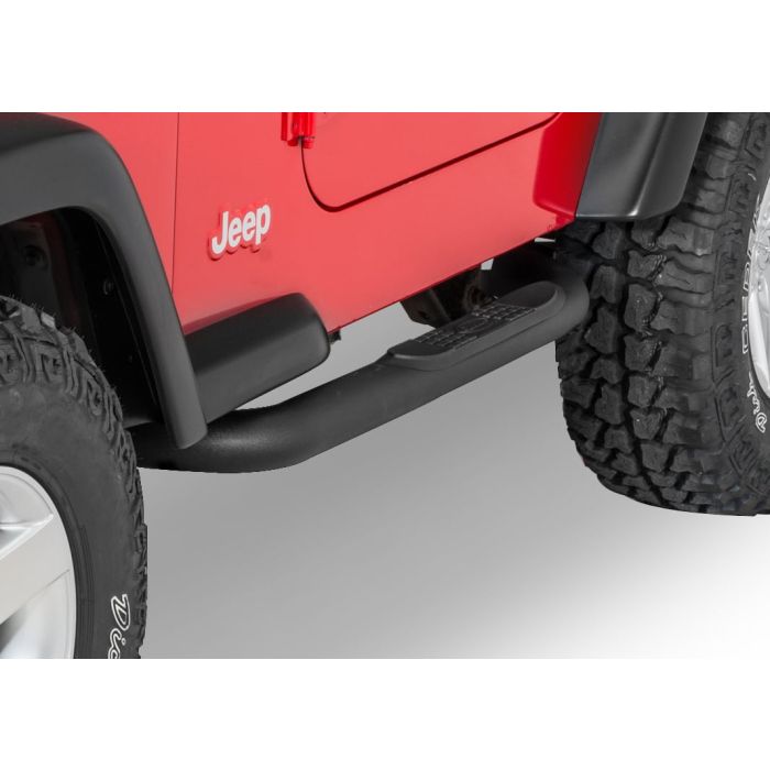 QR3 SIDE STEPS YJ/TJ TEXT BLACK