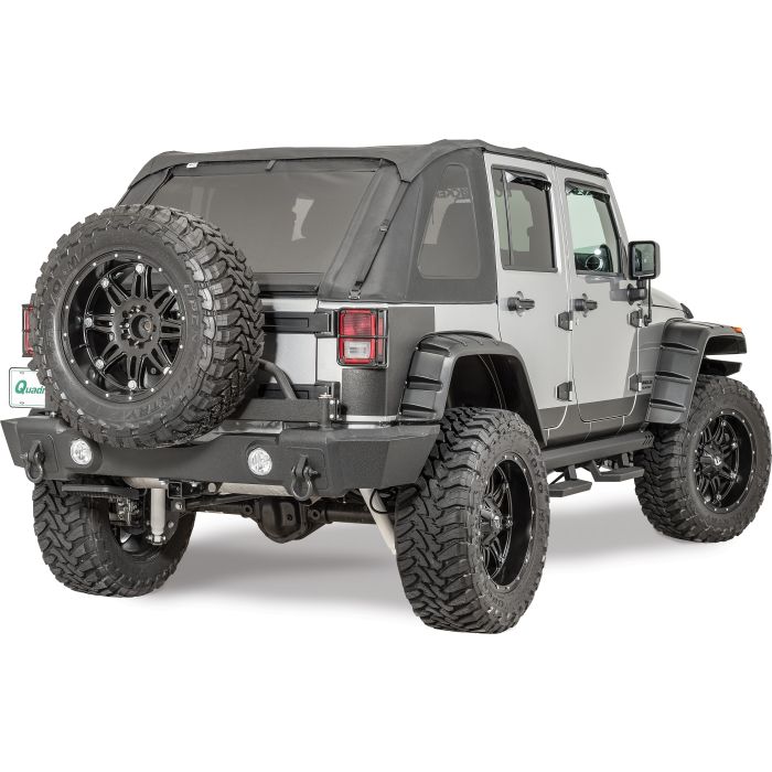Rampage Products  Rear Recovery Bumper with Tire Carrier for 07-18 Jeep Wrangler JK