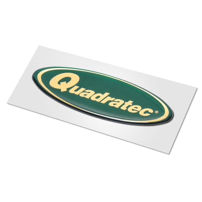 QUAD BUBBLE LOGO W/ADHESIVE 4.25 WIDE FO